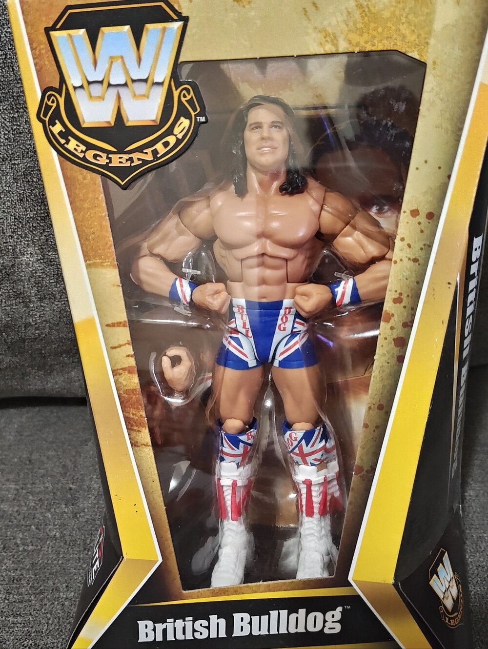 WWE Legends British Bulldog Action Figure Elite Series 29 NEW wrestling Figure